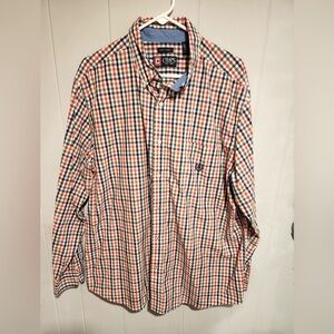 XXL Chaps Easy Care Multi Color Long Sleeve Shirt